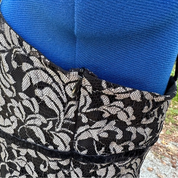 Y2K LOFT Square Neck Black Floral Mesh Velvet Camisole Top Women’s Size 12 - Picture 11 of 15